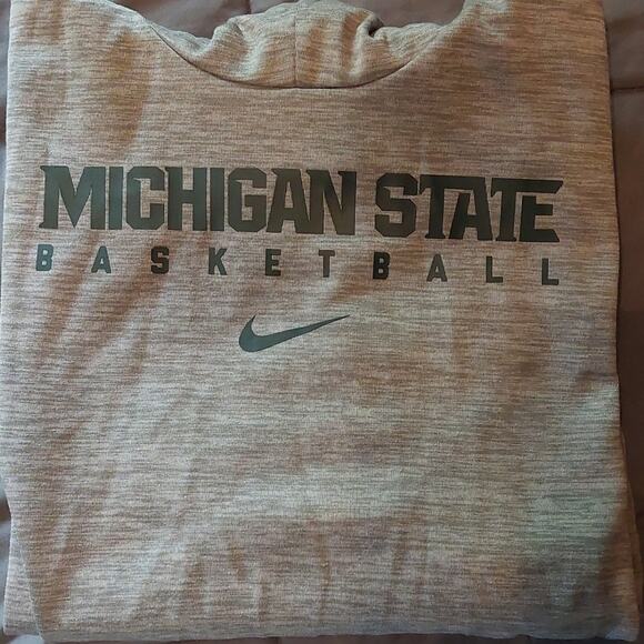 Womens Nike Dri-Fit Michigan State Basketball Hoodie MSU M - Picture 6 of 6